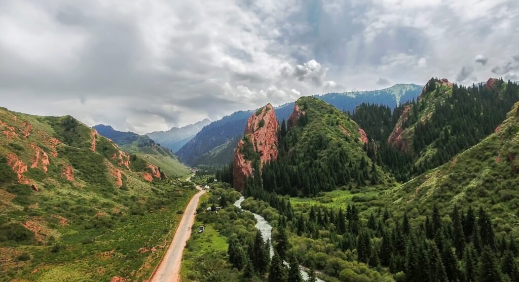 Broken Heart Rock, Jeti Oguz gorge, Issyk Kul region, Kyrgyzstan