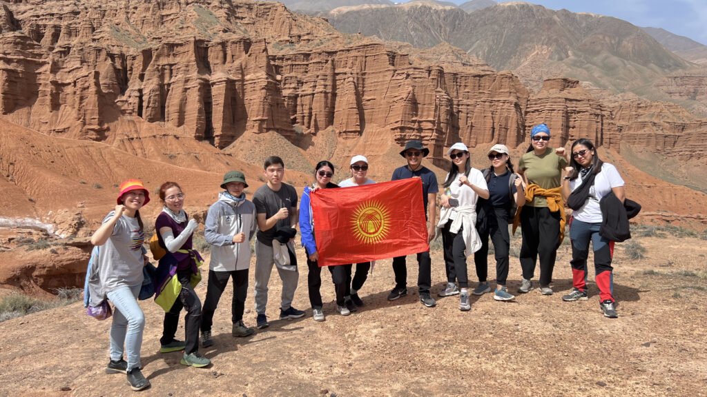 a day hike in Konerchek canyon in Kyrgyzstan